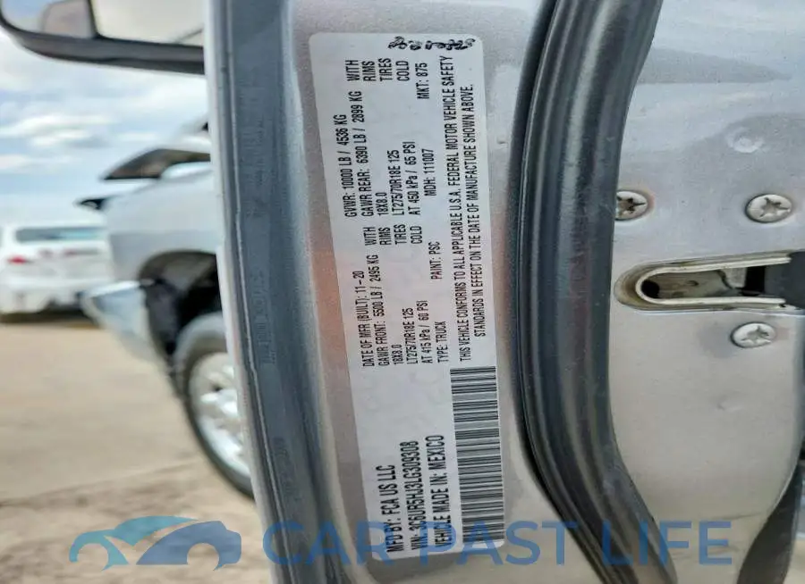 3C6UR5HJ3LG309308# 12