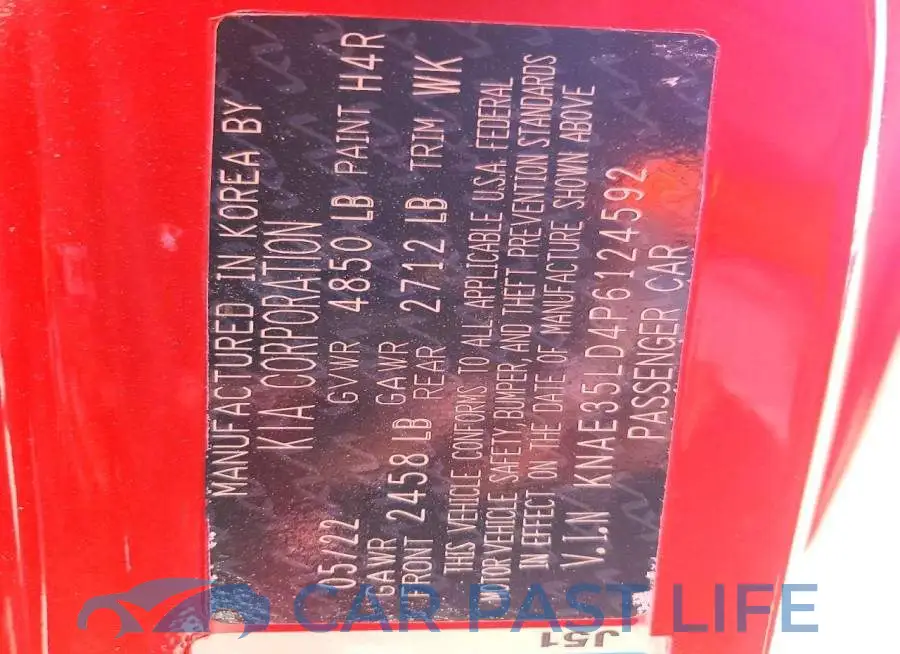 KNAE35LD4P6124592# 12