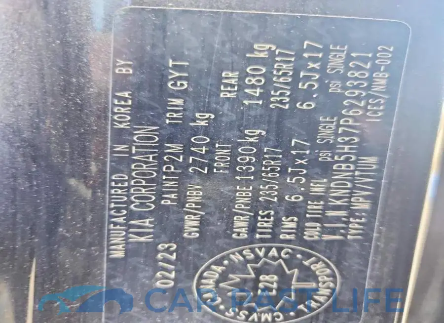KNDNB5H37P6293821# 12