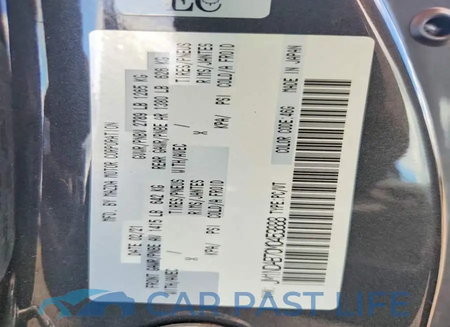 JM1NDAB70M0453888# 12