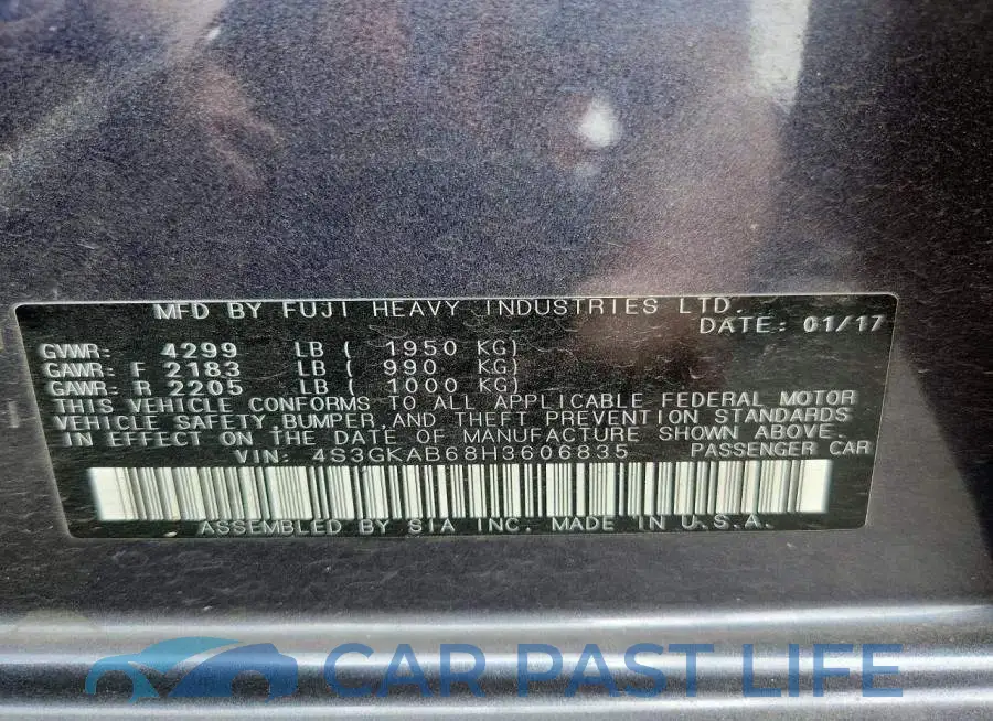 4S3GKAB68H3606835# 13