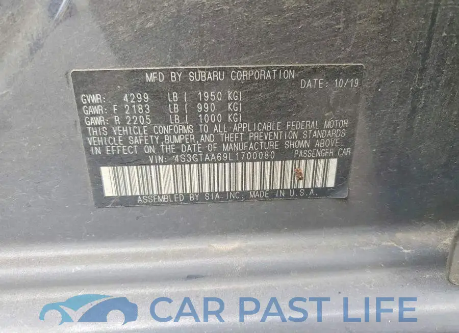 4S3GTAA69L1700080# 12