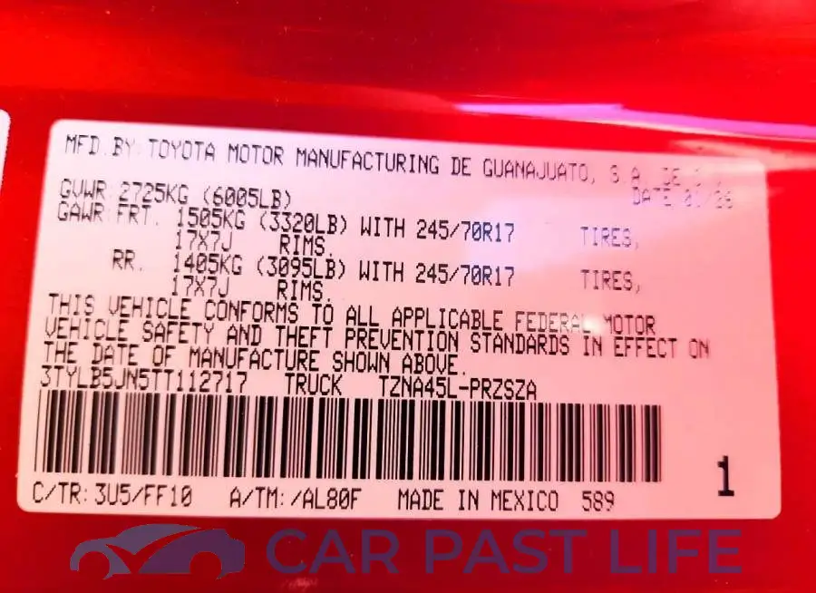 3TYLB5JN5TT112717# 12