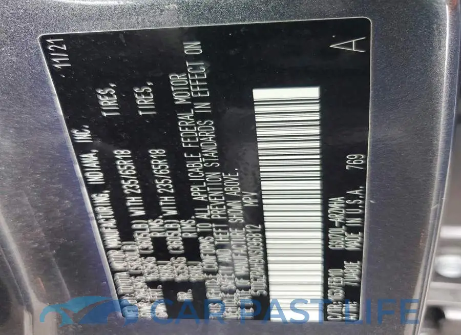 5TDGZRAH9NS096812# 13