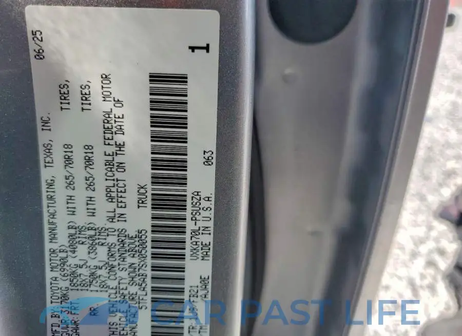 5TFLA5AB7SX050055# 13