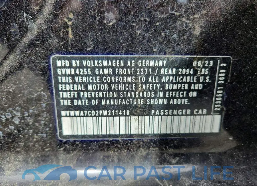 WVWWA7CD2PW211416# 12