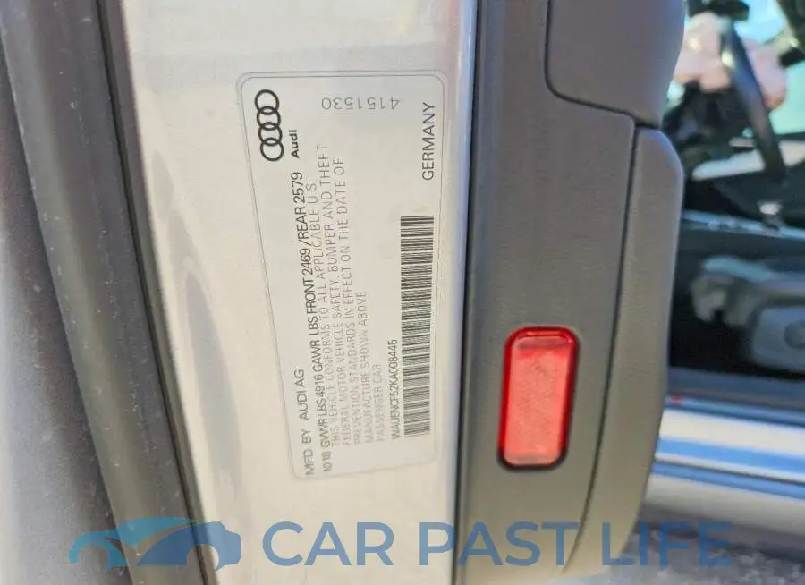 WAUENCF52KA008445# 12
