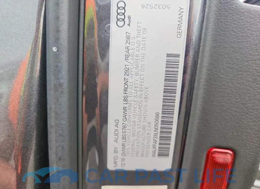 WAUFFAF26LN050686# 13