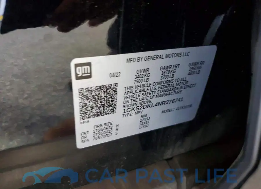 1GKS2DKL4NR276741# 13
