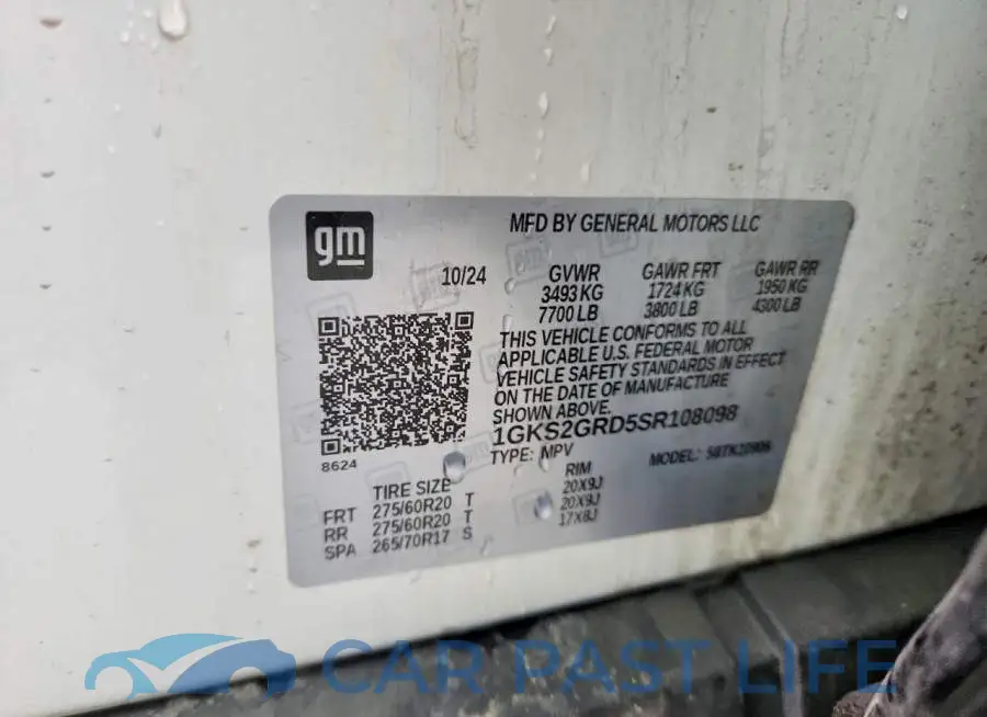 1GKS2GRD5SR108098# 14