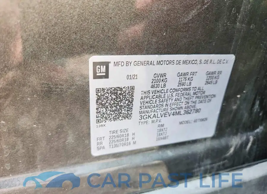 3GKALVEV4ML362780# 14