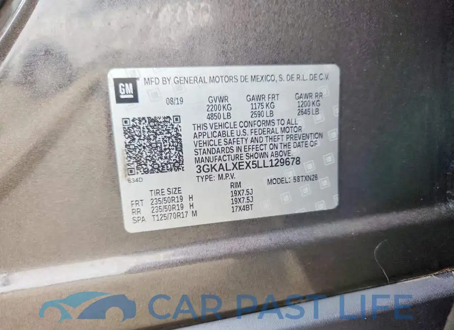 3GKALXEX5LL129678# 13