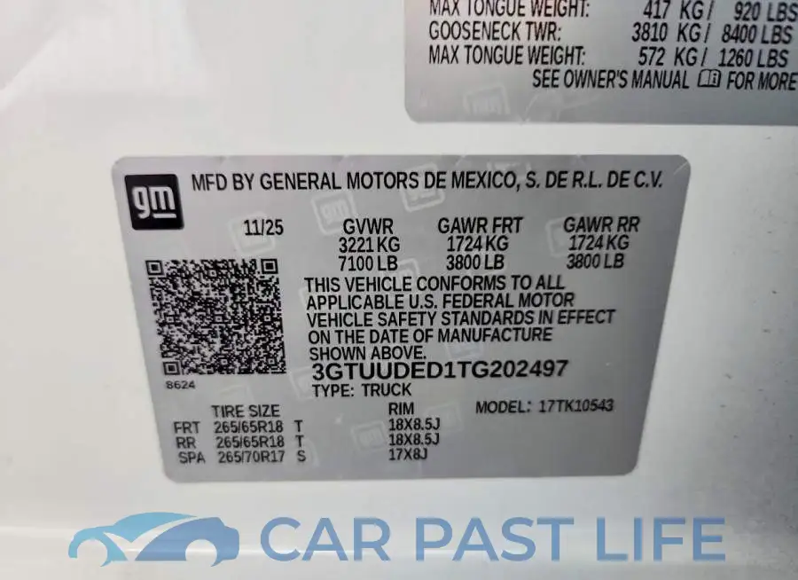 3GTUUDED1TG202497# 13