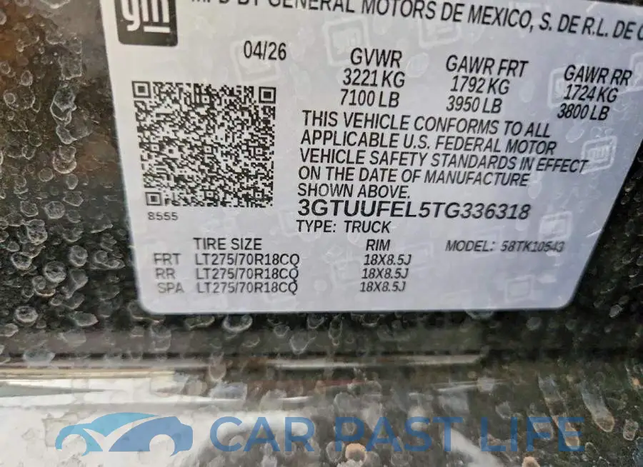 3GTUUFEL5TG336318# 13