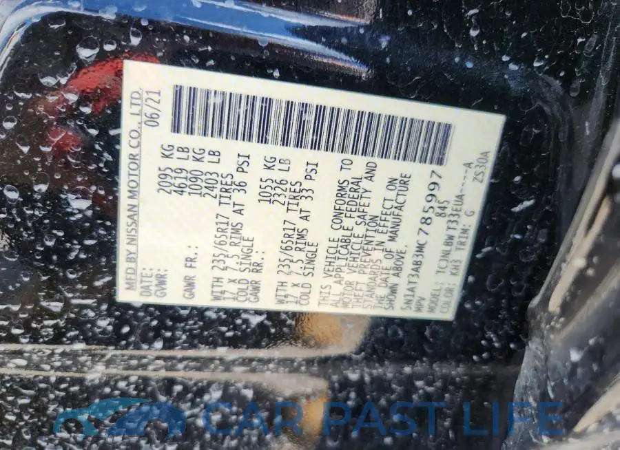 5N1AT3AB3MC785997# 12