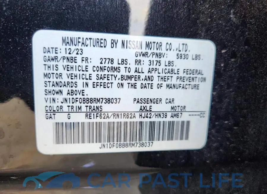 JN1DF0BB8RM738037# 14