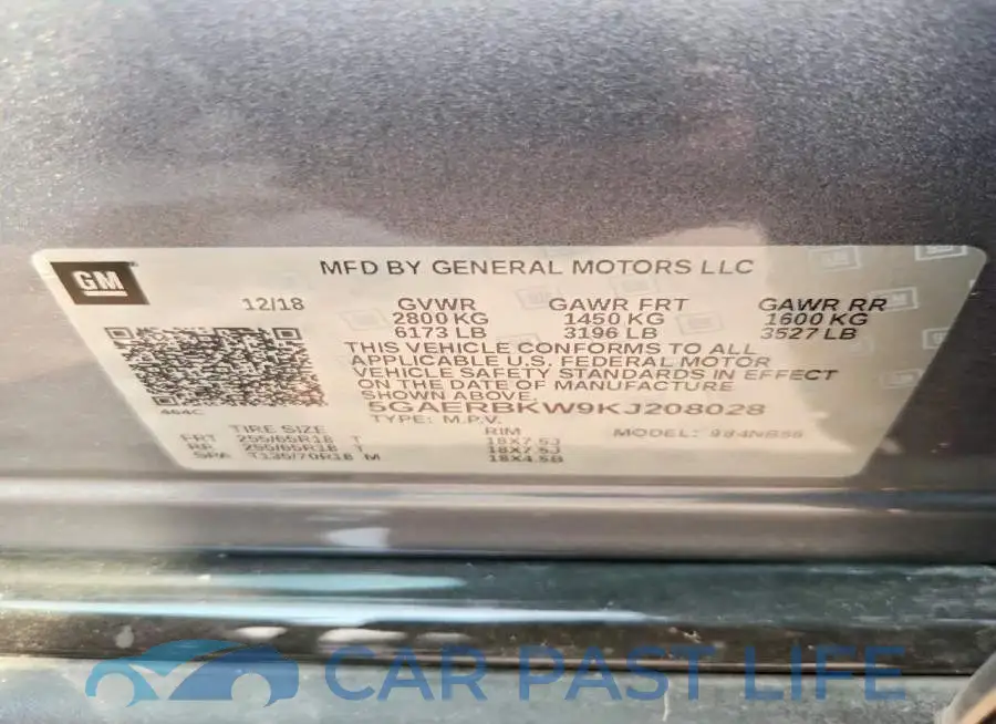 5GAERBKW9KJ208028# 14