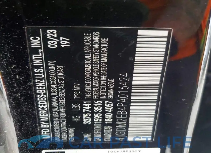 4JGDM2EB4PA016424# 13