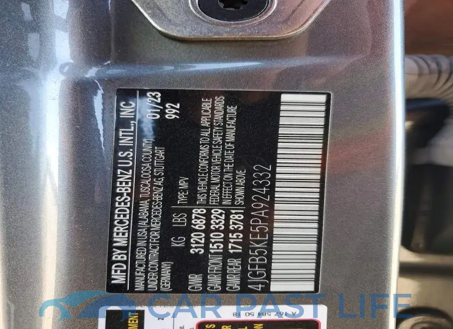 4JGFB5KE5PA924332# 14