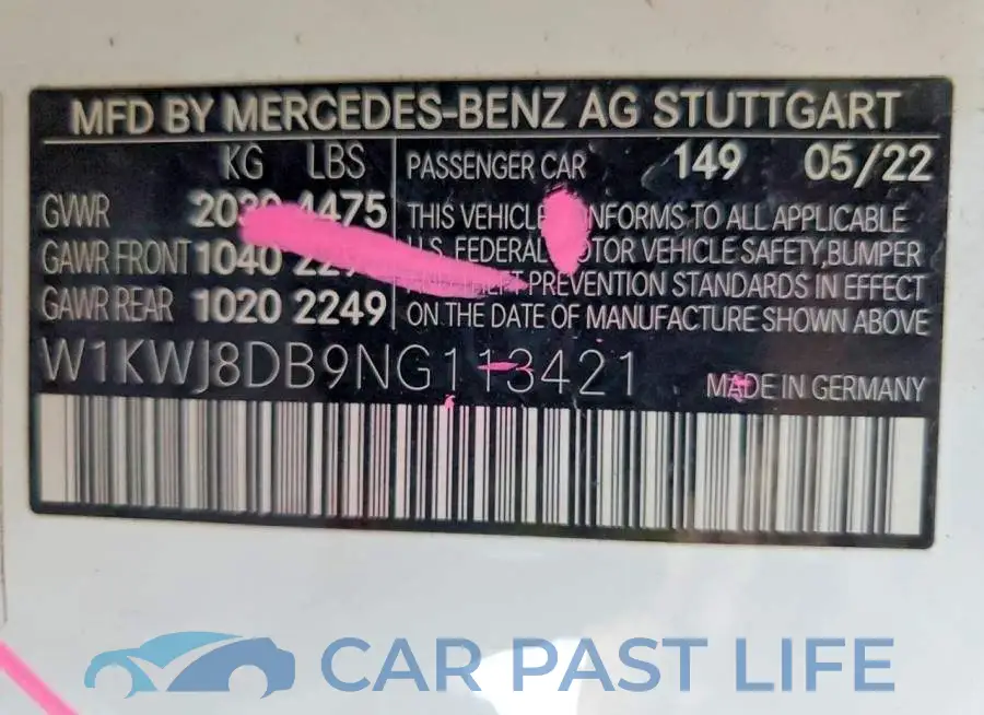 W1KWJ8DB9NG113421# 13