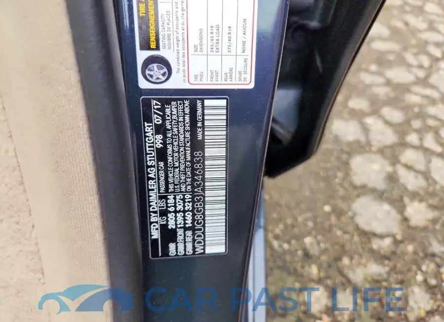 WDDUG8GB3JA346838# 12