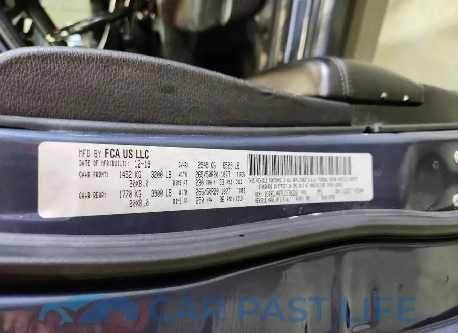 1C4RDJAG7LC230330# 13