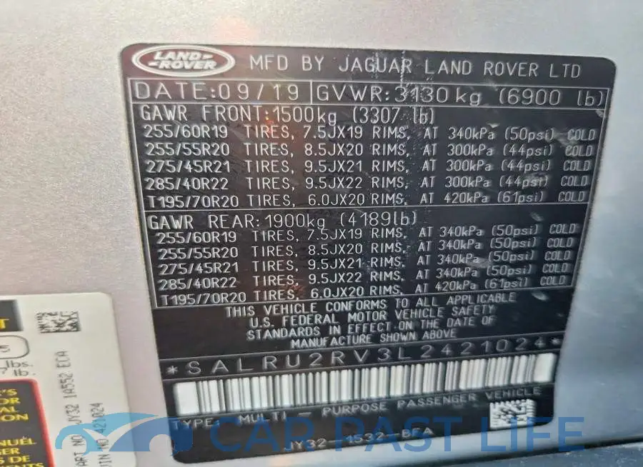 SALRU2RV3L2421024# 13