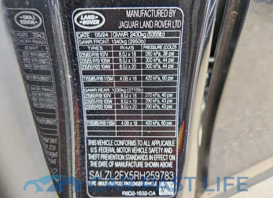 SALZL2FX5RH259783# 14