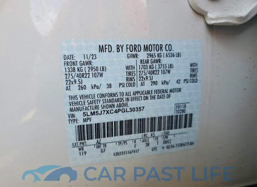 5LM5J7XC4PGL30357# 13