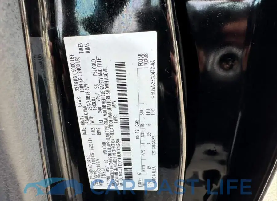 5LMCJ1D91HUL71285# 10