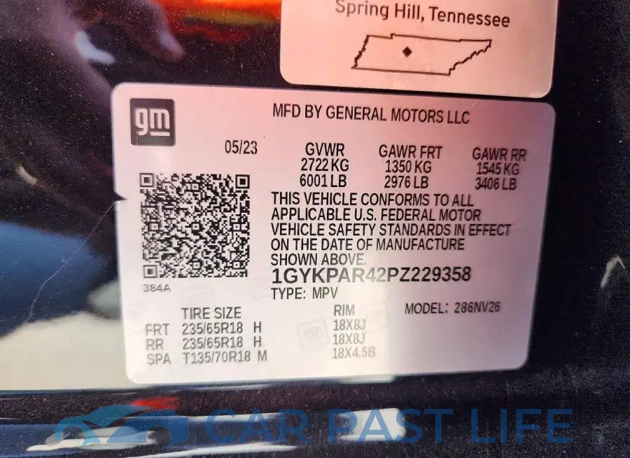 1GYKPAR42PZ229358# 12