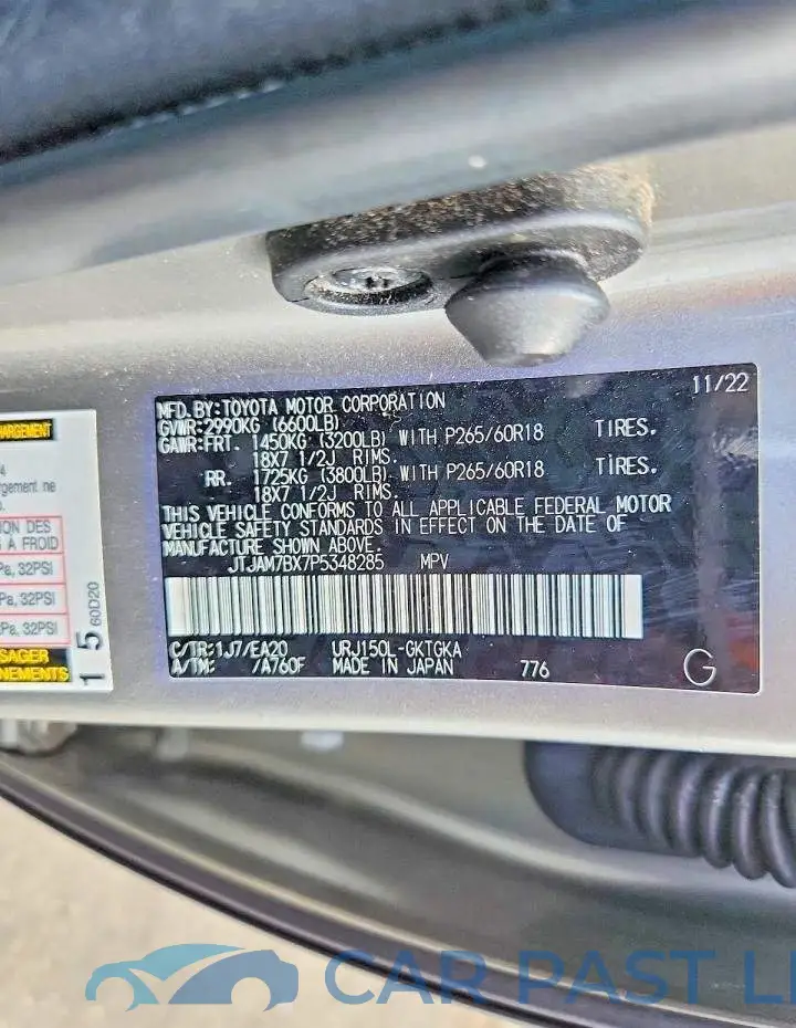JTJAM7BX7P5348285# 12