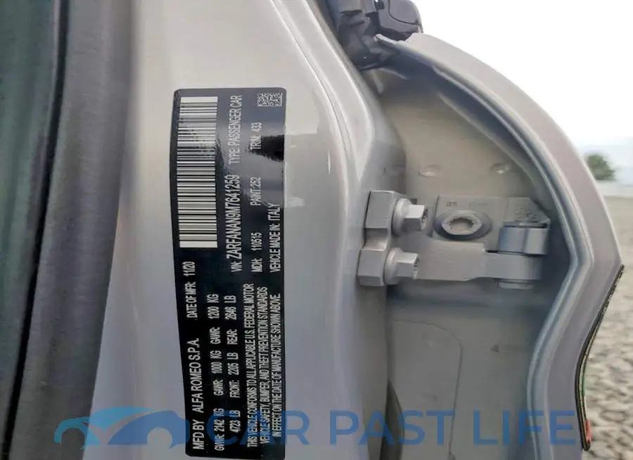 ZARFANAN9M7641259# 12