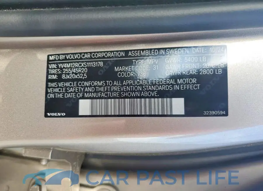 YV4M12RCXS1113178# 13