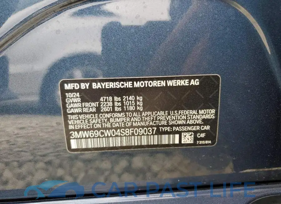 3MW69CW04S8F09037# 13