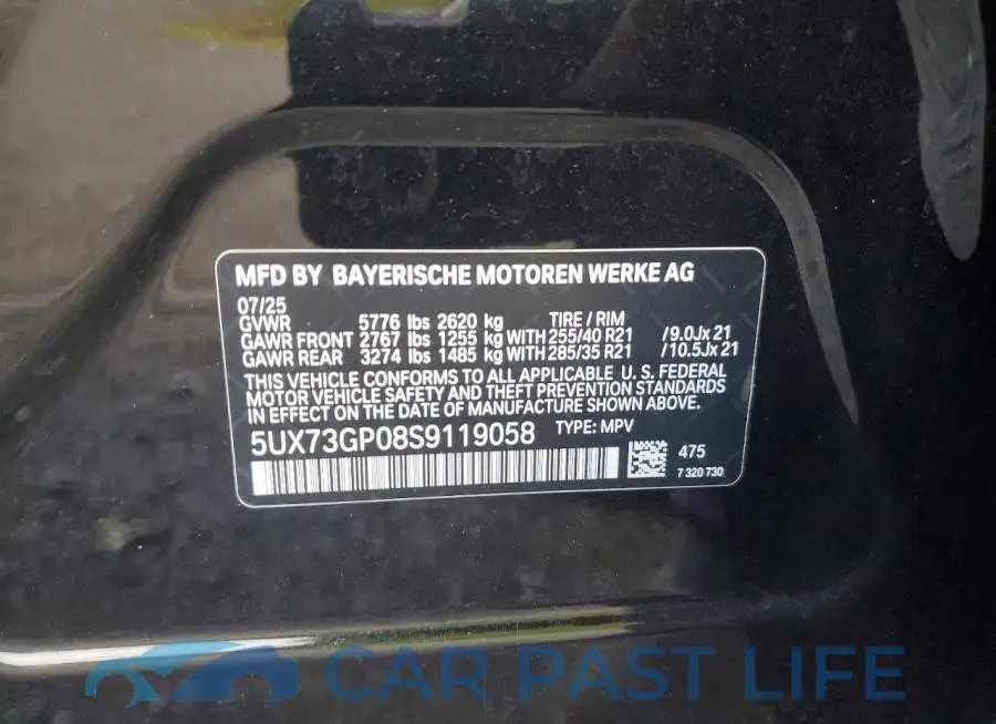 5UX73GP08S9119058# 14