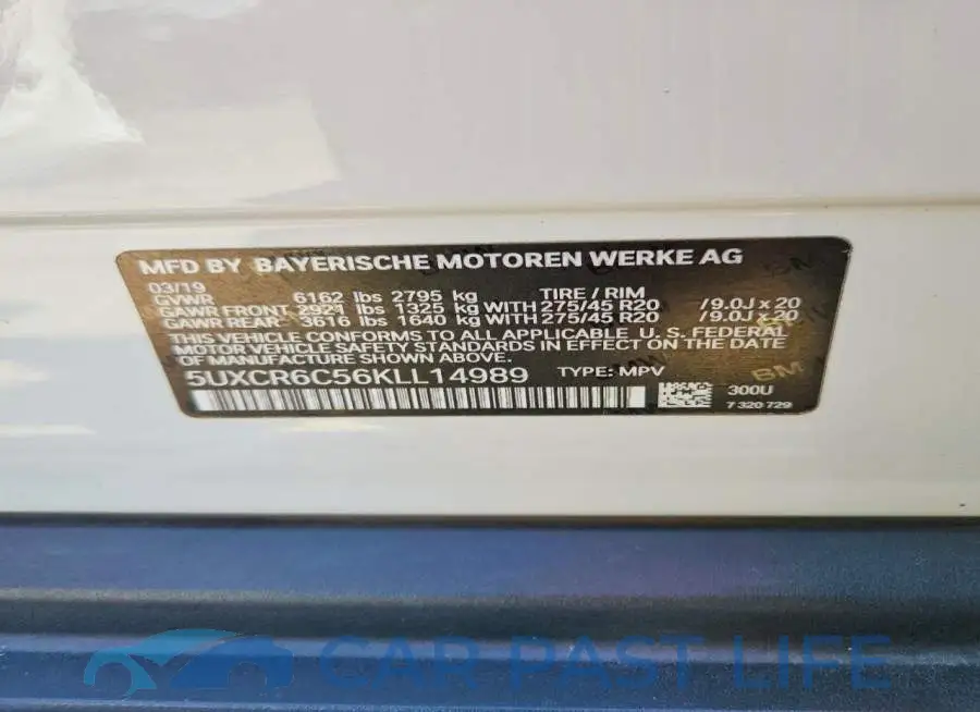 5UXCR6C56KLL14989# 13