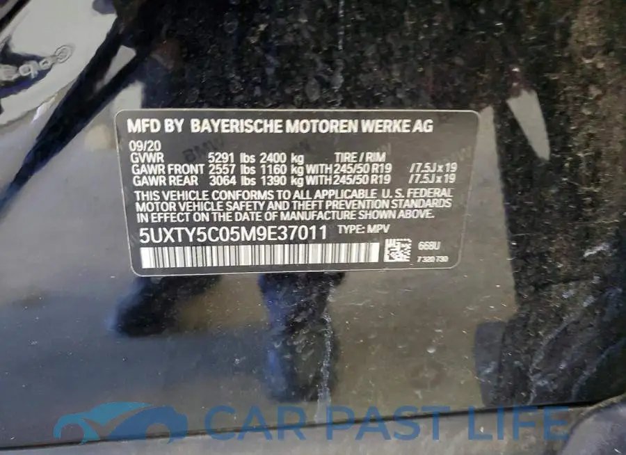 5UXTY5C05M9E37011# 13