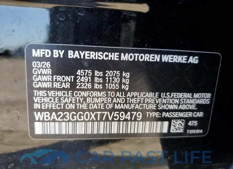 WBA23GG0XT7V59479# 12