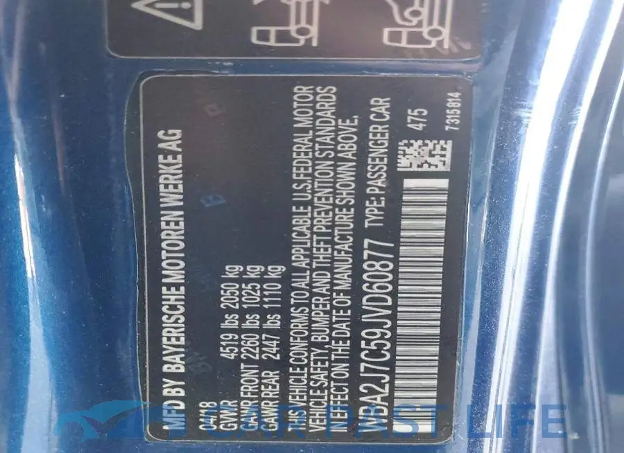 WBA2J7C59JVD60877# 12