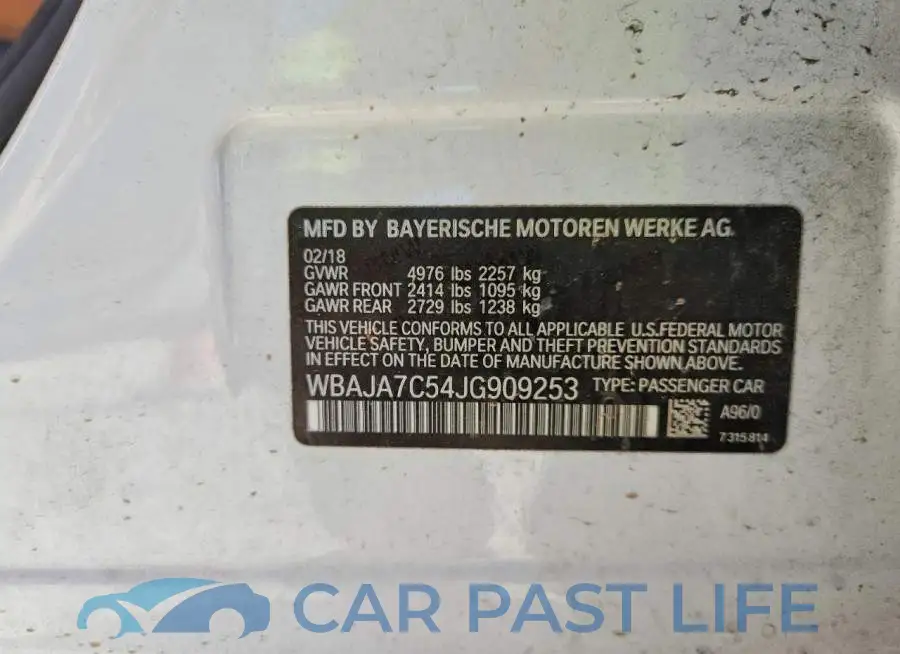 WBAJA7C54JG909253# 13