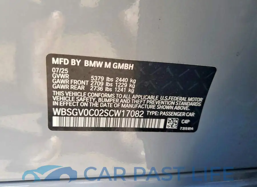 WBSGV0C02SCW17082# 13