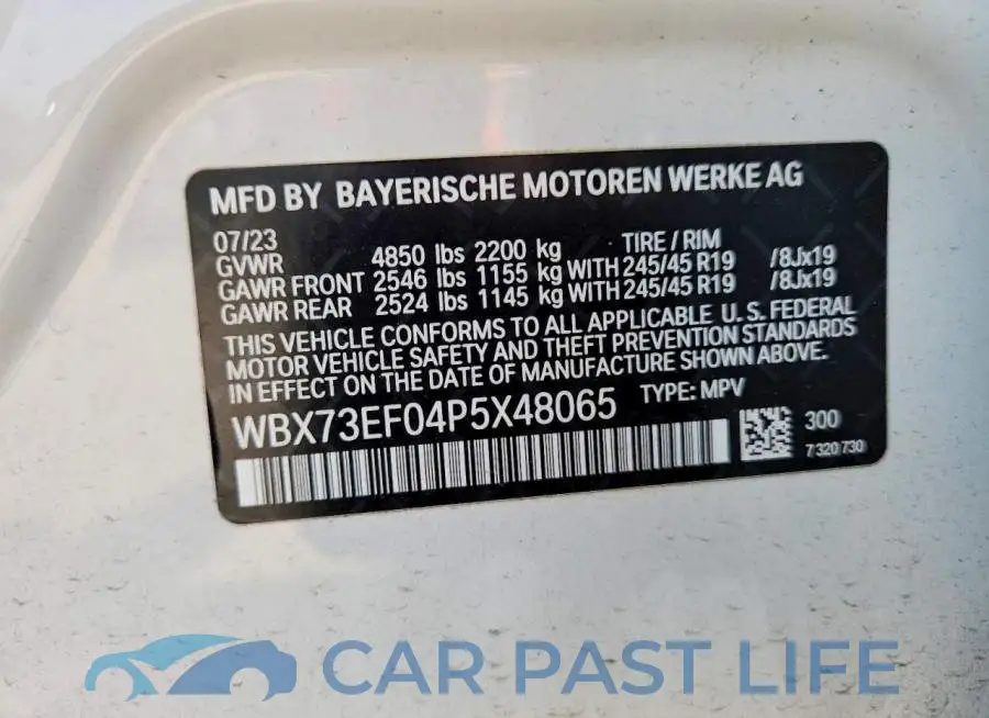 WBX73EF04P5X48065# 12