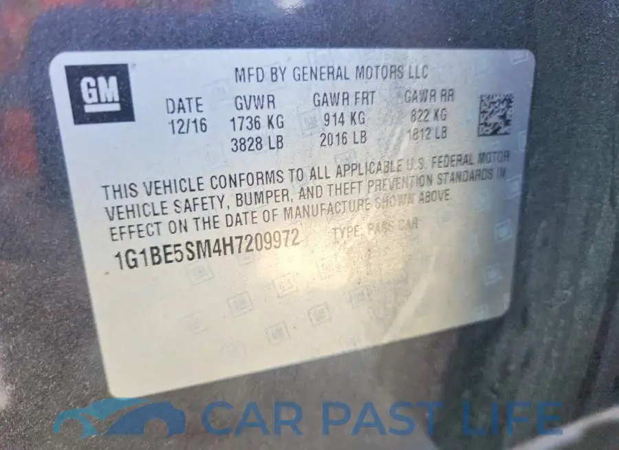 1G1BE5SM4H7209972# 12