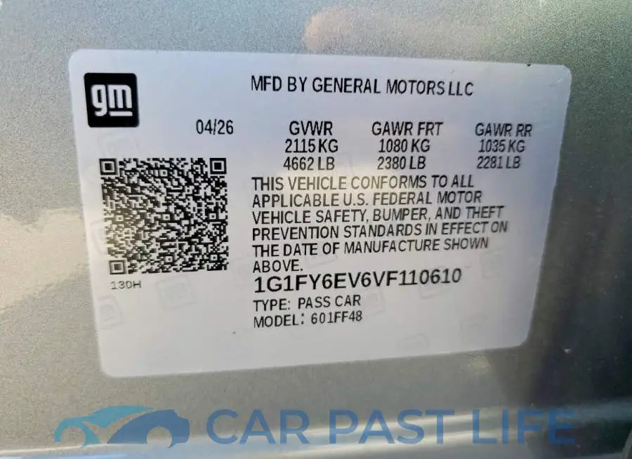 1G1FY6EV6VF110610# 14