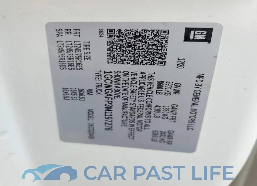 1GCWGAFP3M1197276# 13