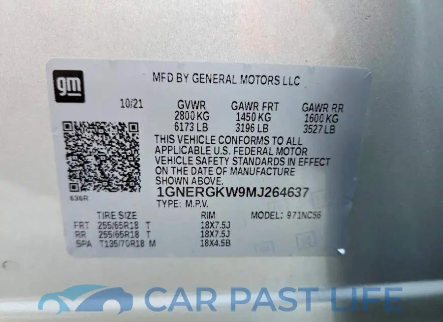 1GNERGKW9MJ264637# 13