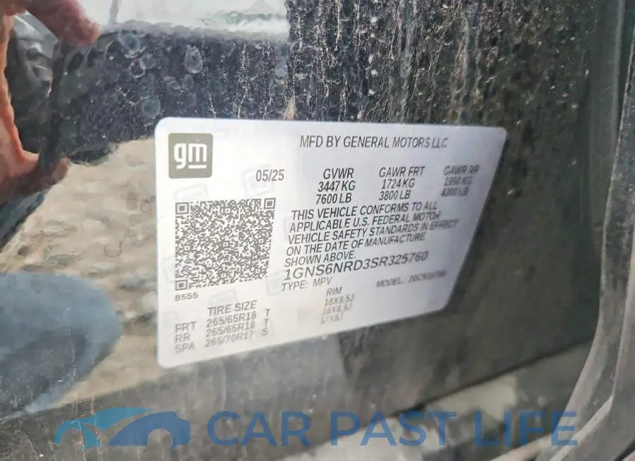 1GNS6NRD3SR325760# 14