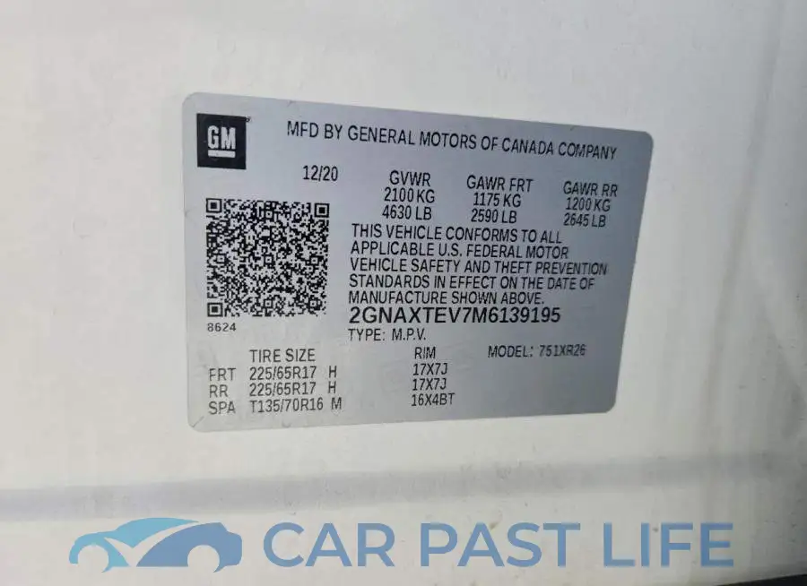 2GNAXTEV7M6139195# 12