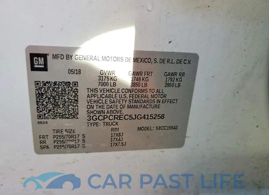 3GCPCREC5JG415258# 12